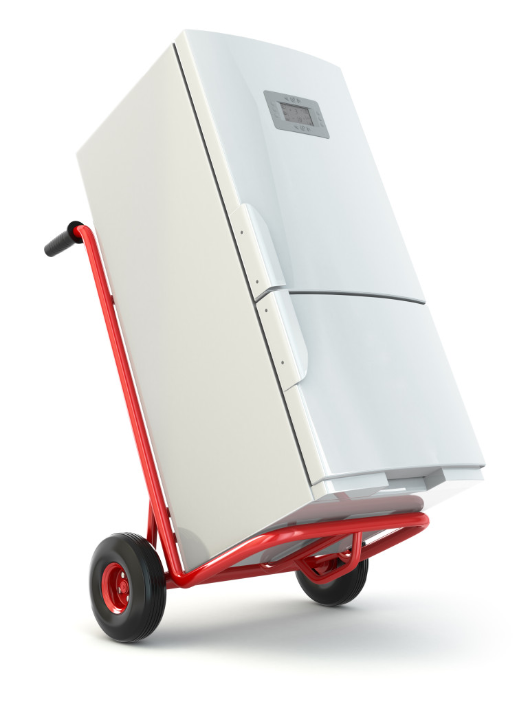 Fridge on a dolly