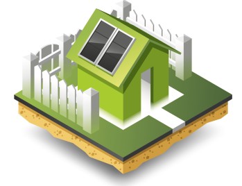 Green solar panel house. Links to programs we deliver.